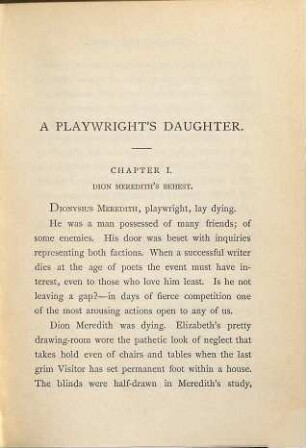 A playwright's daughter and Bertie Griffiths