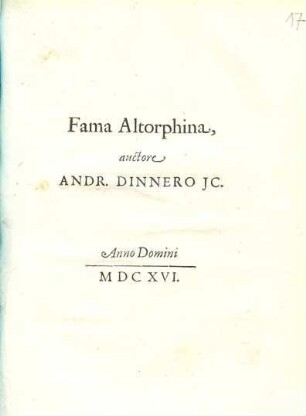 Fama Altorphina