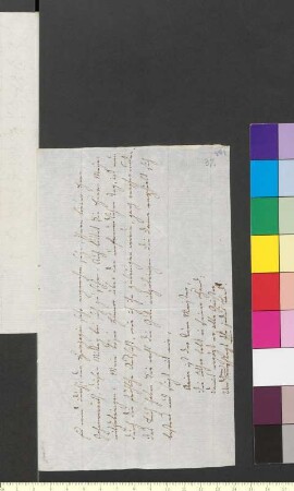 Brief von Wolfskeel von Reichenberg (Fritsch), Henriette Albertine Antonie von an Goethe, Johann Wolfgang von