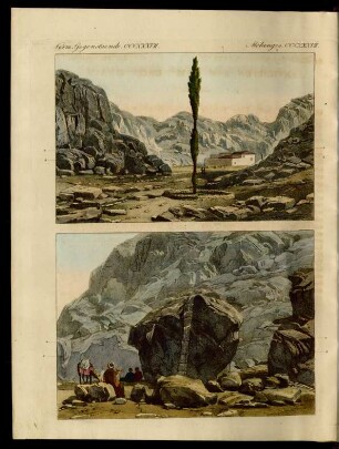 Ansichten auf dem Berge Sinai.