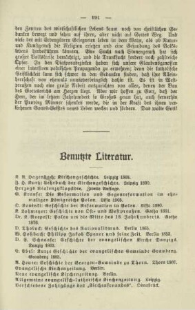 Benutzte Literatur