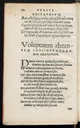 Voluptatem abeuntem Considerandam, non advenientem.