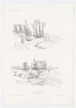 Landschaftsstudien, Blatt 69 der Folge "Zeichenunterricht im Hinblick auf die Landschaft"