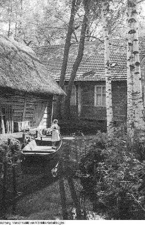 Spreewald, Kulturgruppe Lübben, Lübbenau-Lehde, April 1952