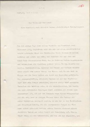 [W38]: Der Rabbi von Bacherach. : Eine Geschichte nach Heinrich Heines gleichnamigen Roman-Fragment