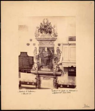 Stadtkirche St. Katharinen, Schwedt/Oder Grabdenkmäler von Hohenstein: Denkmal des Grafen von Hohenstein