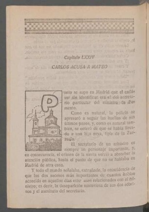 Capítulo LXXIV - Carlos acusa a Mateo