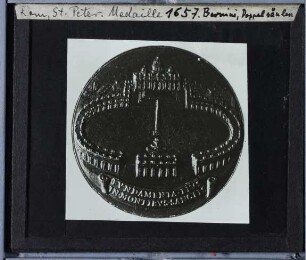 Rom, Petersplatz,unbekannt, Medaille zur Planung des Petersplatzes (unidentifiziert)