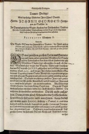 Trauer-Predigt [...]