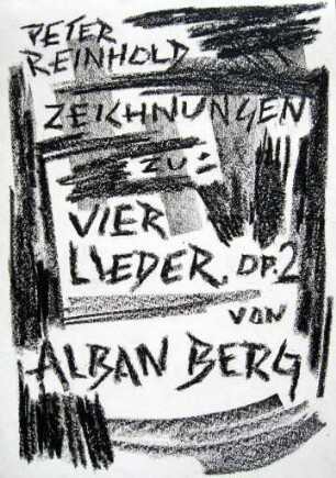4 Lieder op. 2 von Alban Berg, Titelblatt