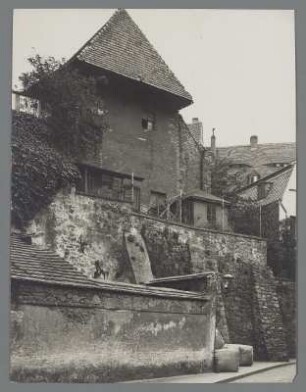 Schlesien. Görlitz. Alte Stadtmauer an der Uferstraße zur Neiße