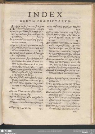 Index Rerum Praecipuarum