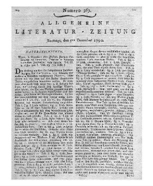 Jacquin, N. J. von: Collectanea ad botanicam, chemiam, et historiam naturalem spectantia. Vol. 3. Wien: Wappler 1789