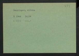 Denzinger, Alfons