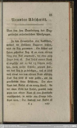 Neunter Abschnitt