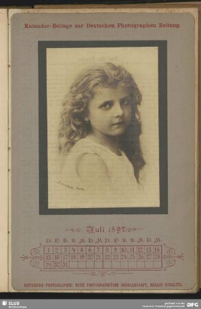 Kalender-Beilage Juli 1897