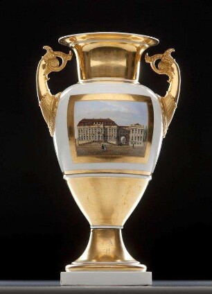 Amphoren-Vase mit Ansicht des Opernhauses und Prinzessinnen-Palais