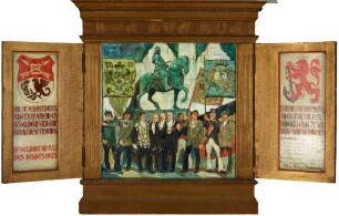 Ehrenurkunde der St. Sebastianus-Schützengesellschaft für Oberbürgermeister Dr. Robert Lehr