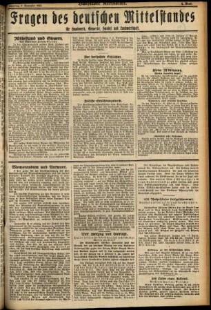Dritte Ausgabe vom Dienstag, den 08. November 1927.