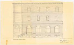 Evangelisches Diakonissenkrankenhaus Bethanien, Berlin-Kreuzberg Umbau. Hauptgebäude: Speisesaalbau Ansicht Süd 1:50