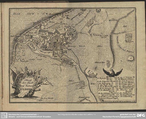 Abriss der Stadt und Vestung Colberg