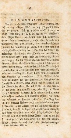 Einige Worte an den Leser