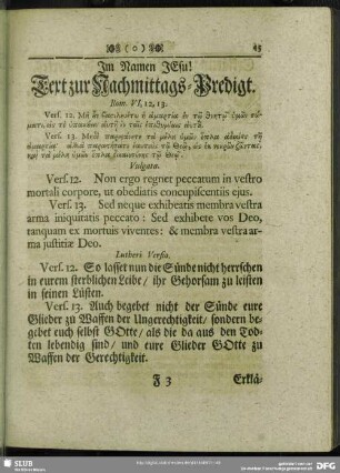 [Nachmittags-Predigt. Rom. VI, 12. 13]