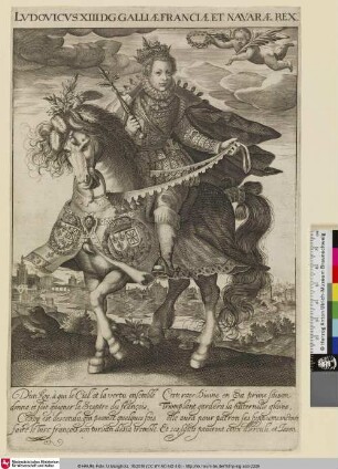 LUDOVICUS. XIII. D.G. GALLIEAE.FRANCIAE.ET.NAVARAE.REX.
