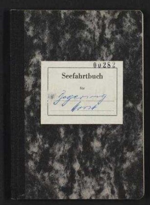 Horst Degering - Bundesrepublik Deutschland Seefahrtsbuch Nr 00282
