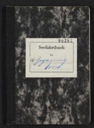 Horst Degering - Bundesrepublik Deutschland Seefahrtsbuch Nr 00282
