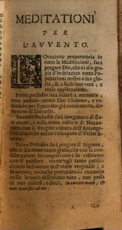 Compendio delle meditazioni sopra la vita di Giesu Christo
