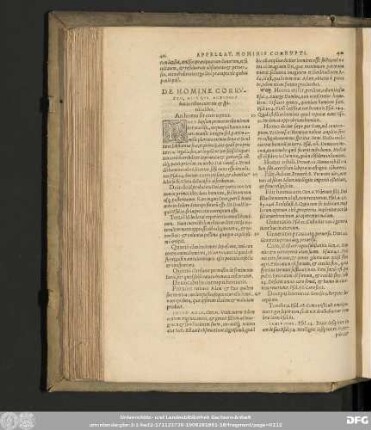 De Homine Corrupto, Eiusque Actionibus in rebus externis & spiritualibus.