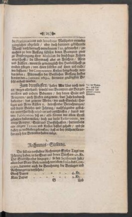 Zum dreyßigsten / ...