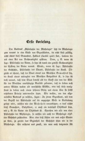 Erste Vorlesung