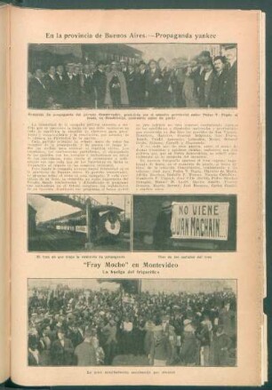 En la provincia de Buenos Aires.- Propaganda yankee