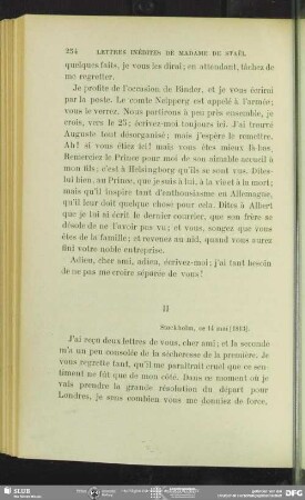 Anne Louise Germaine de Staël-Holstein und Auguste Louis de Staël-Holstein an August Wilhelm von Schlegel, Stockholm, 15.05.1813