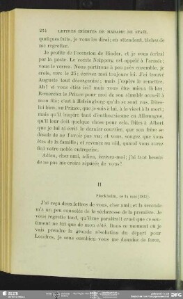Anne Louise Germaine de Staël-Holstein und Auguste Louis de Staël-Holstein an August Wilhelm von Schlegel, Stockholm, 15.05.1813