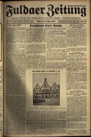 Ausgabe vom Mittwoch, den 23. März 1932.