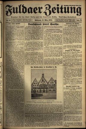 Ausgabe vom Mittwoch, den 23. März 1932.