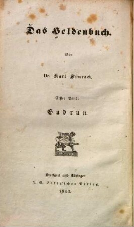 Gudrun : deutsches Heldenlied