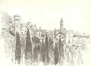 Blick auf Assisi