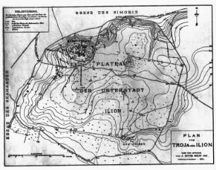Plan von Troja und Ilion