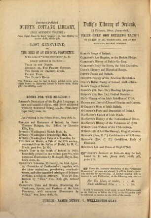 Duffy's fireside magazine, Nr. 3/4. 1850/51 = Jan. - Febr.