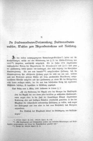 II. Die Stadtverordneten-Versammlung
