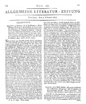 Blanchard, P. L.: Précis historique de la vie et du pontificat de Pie VI. London: Boussonier 1800