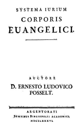 Systema Jurium Corporis Evangelici