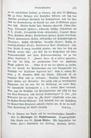 475-477 [Rezension] Göttler, Joseph, Der heilige Thomas von Aquin und die vortridentinischen Thomisten über die Wirkungen des Bussakramentes