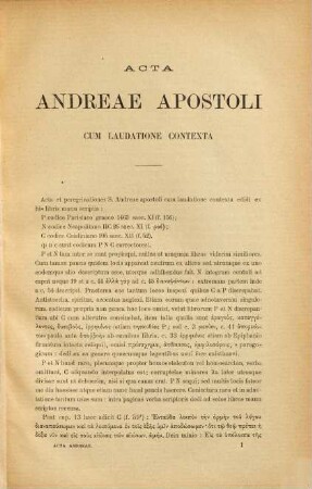 Acta Andreae cum laudatione contexta et Martyrium Andreae graece, Passio Andreae latine