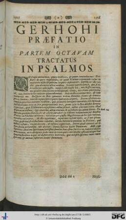 Tractatus In Psalmos Pars Octava.