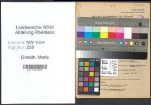 Entnazifizierung Maria Donath , geb. 10.07.1913 ()